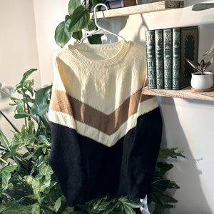Soft and warm medium knit V cozy sweater!